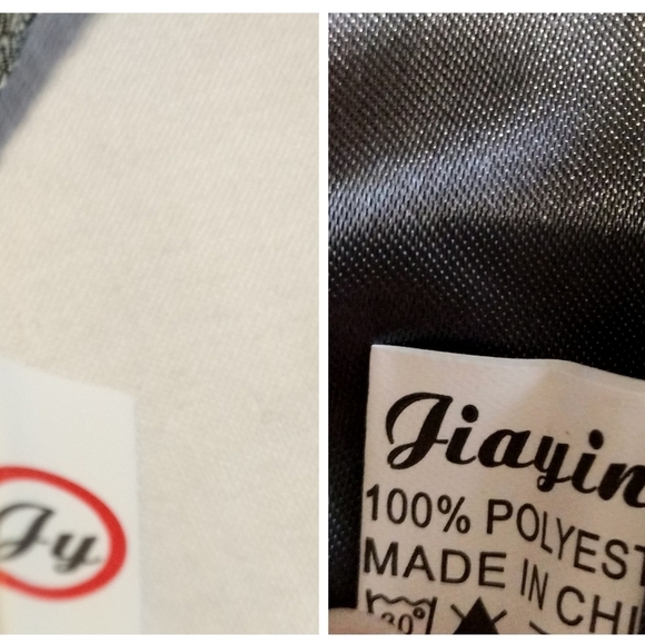 JiaYing Square Abstract Retro Multifunctional Scarf Pink black gray - Picture 8 of 8